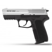 Оружие списанное, охолощенный пистолет S2022, (Sig Sauer), Никель, кал. 9mm. P.A..